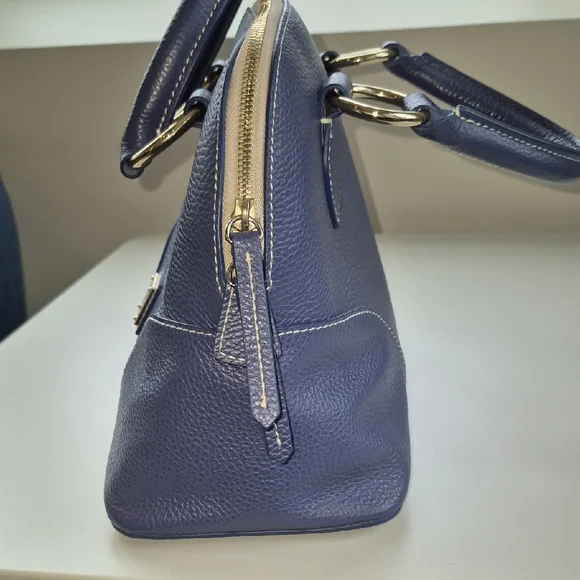 Dooney & Bourke Blue Leather Satchel